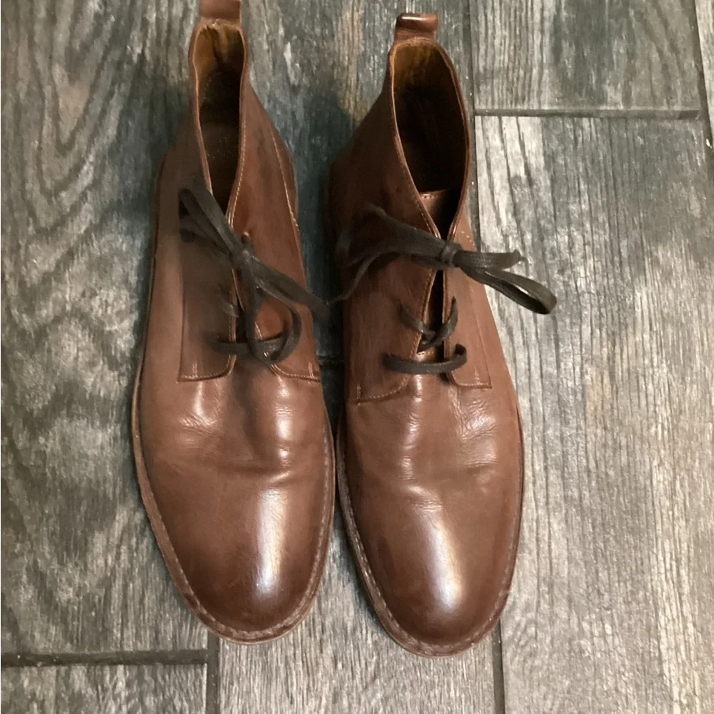 💥PRICE DROP💥 Ashland Chukka Men's Brown Buffalo Leather Lace Up Ankle Boots